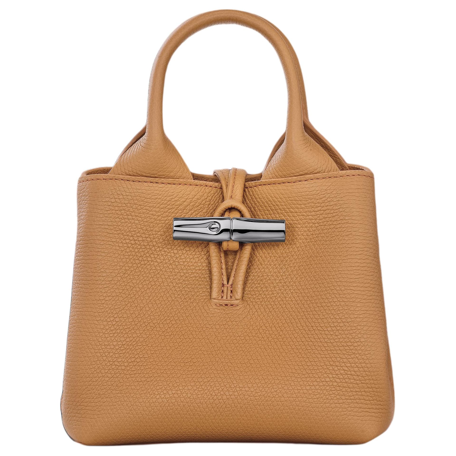 Сумка LONGCHAMP Le Roseau Коровья кожа Портативный мини Женский Ореховый - изображение 1