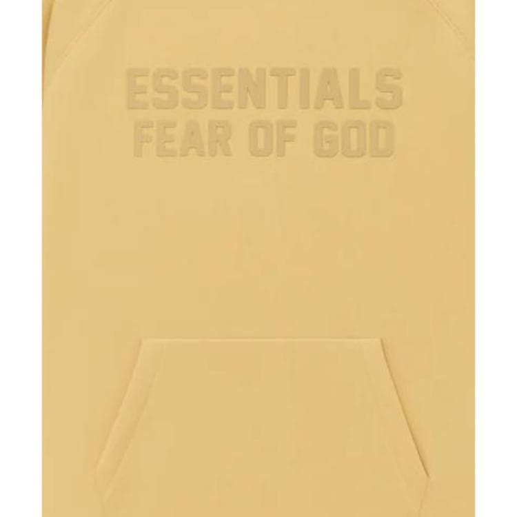 Худи Fear of God Essentials SS23 Essentials Hoodie Light Tuscan Logo - изображение 4