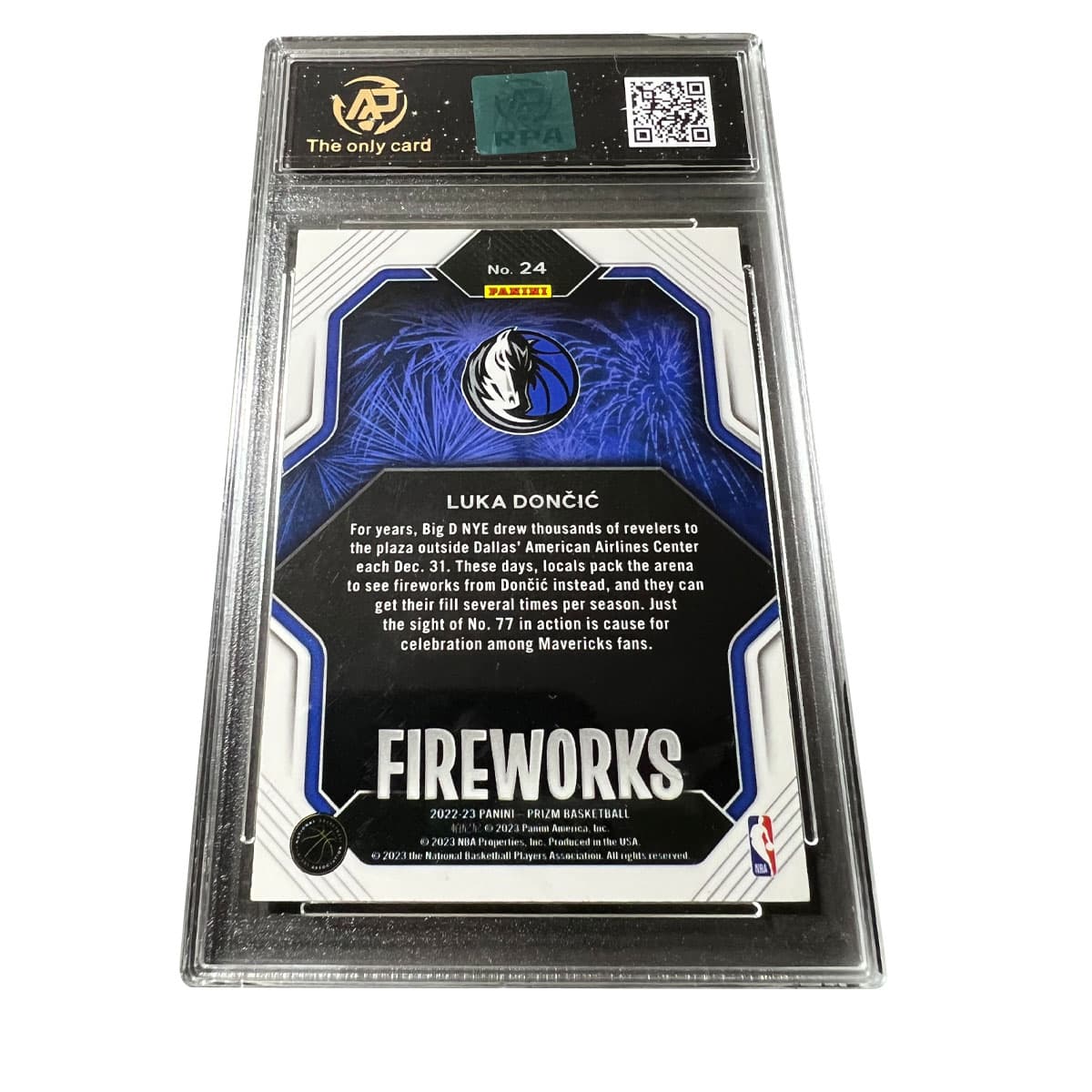 PANINI Mavericks Luka Doncic Lu77 Firework Card Classic Pass Selection RPA Card Rare Card Certified Cards 1 Pack PANINI Маверикс Лука Дончич Lu77 Фейерверк Карта Классическая Проходящая Выборка RPA Карта Редкая Карта Сертифицированные Карты 1 Упаковка - изображение 2