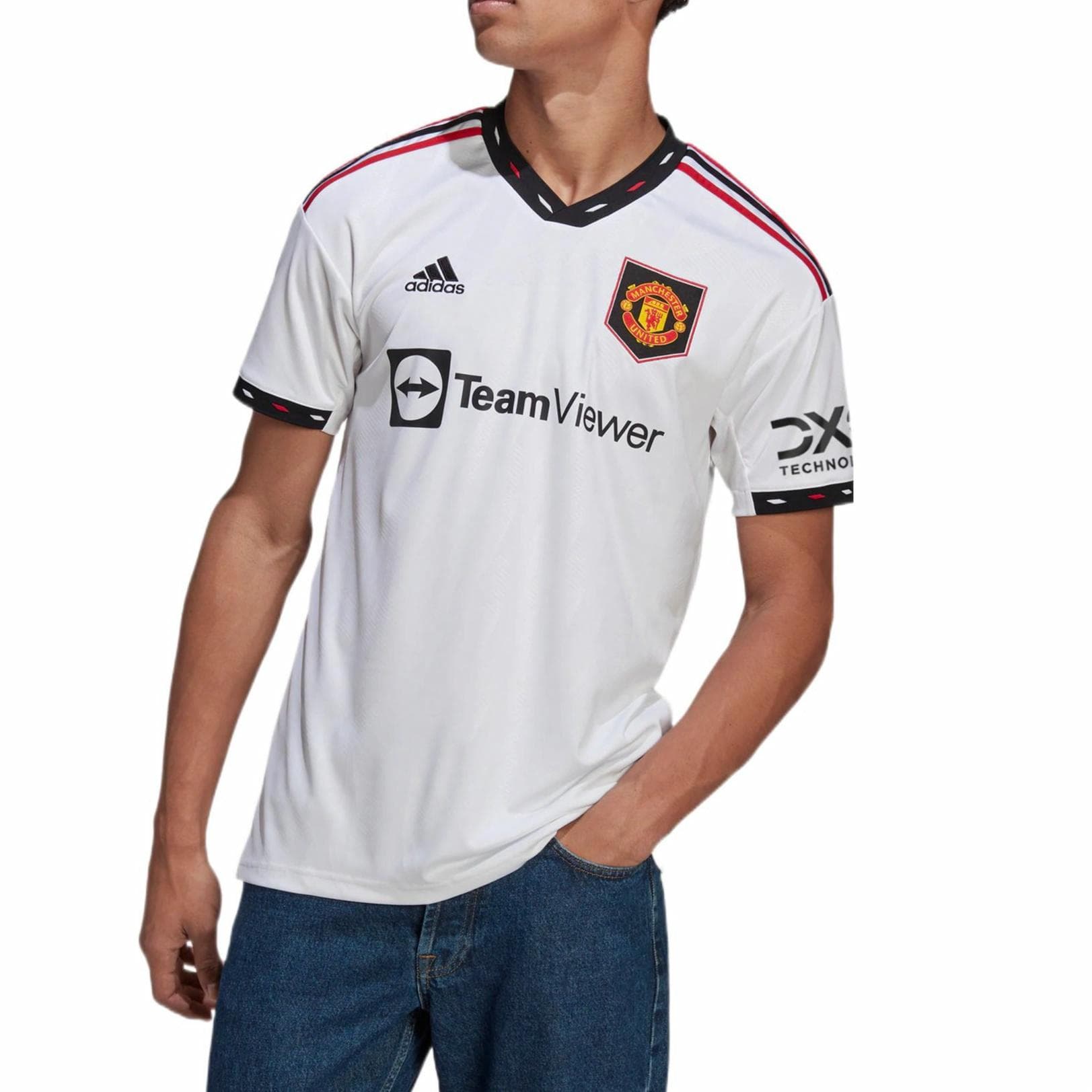 adidas Manchester United Fan Tee White - изображение 4