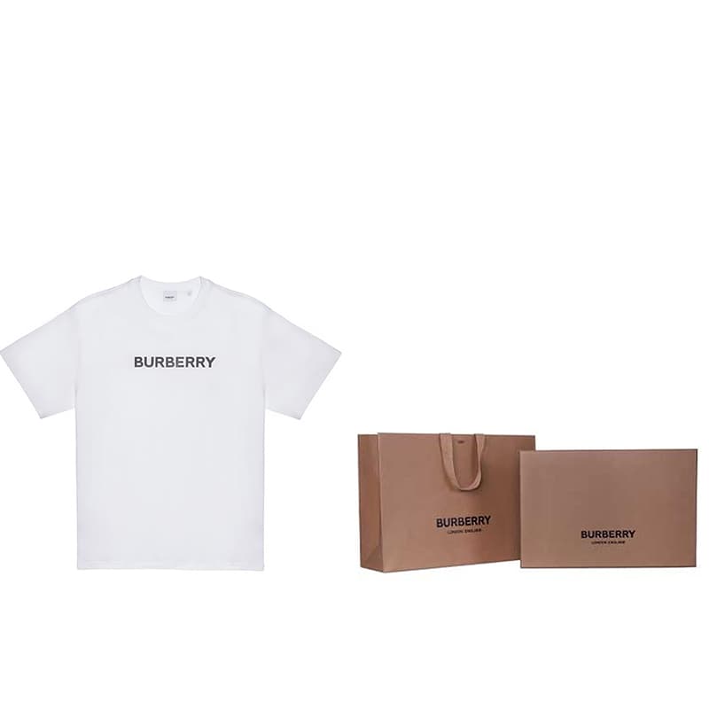 Футболка Burberry Logo Print T-Shirt White - изображение 5