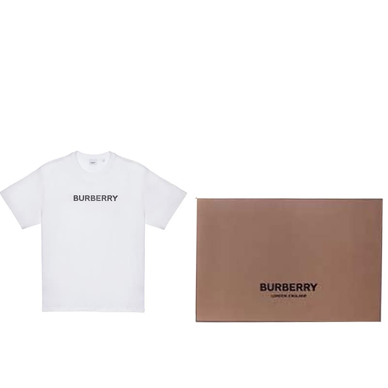 Футболка Burberry Logo Print T-Shirt White - изображение 4