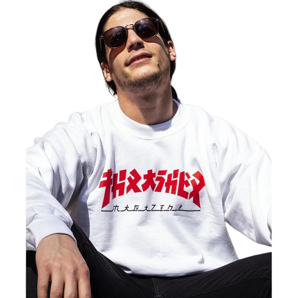 Худи Thrasher Godzilla Crew White - изображение 2