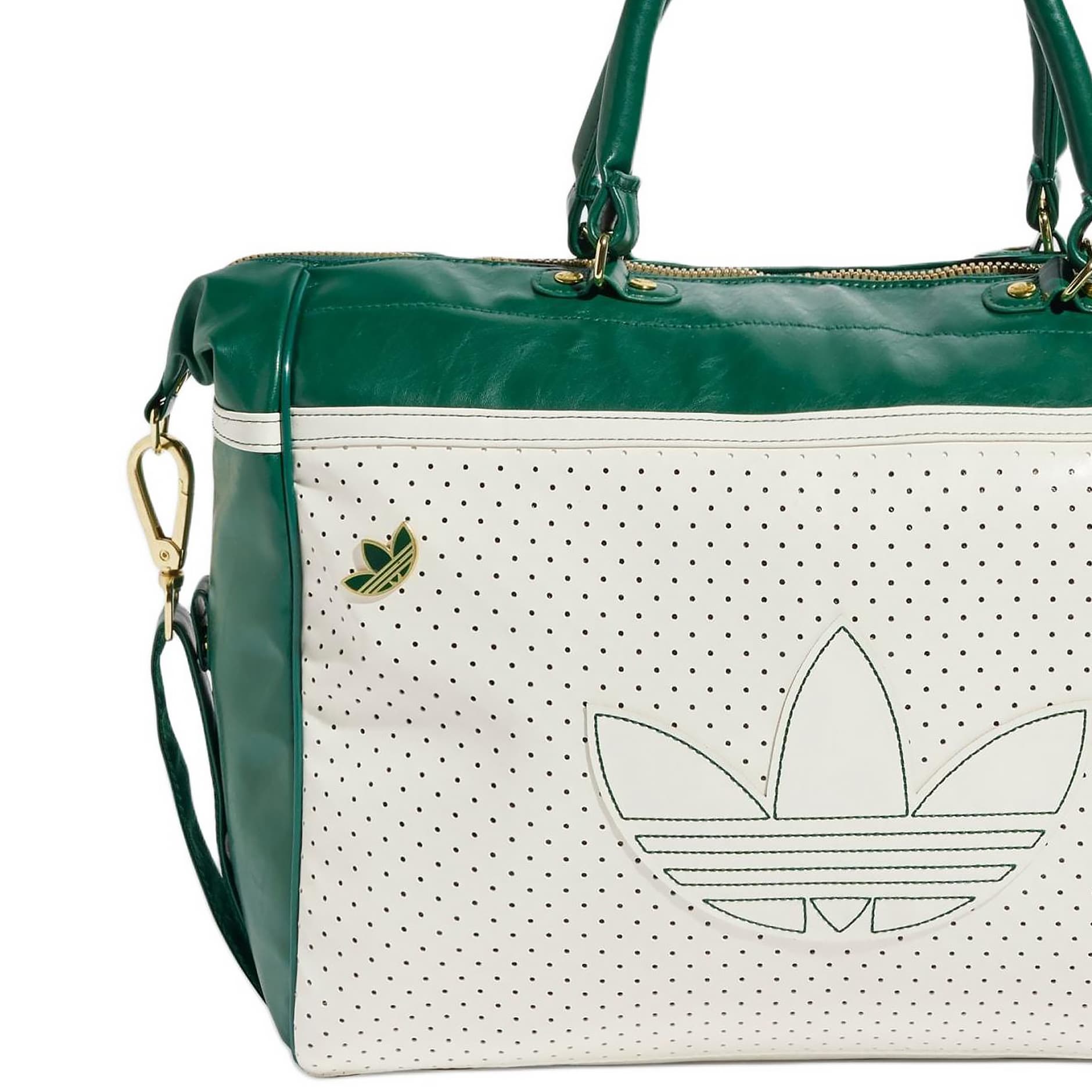 Сумка Adidas Originals Adidas Полиуретан Bowling Bag Сумка через плечо Сумка унисекс Экрю и COLLEGE Зеленый - изображение 5