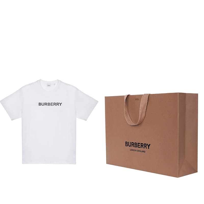 Футболка Burberry Logo Print T-Shirt White - изображение 3