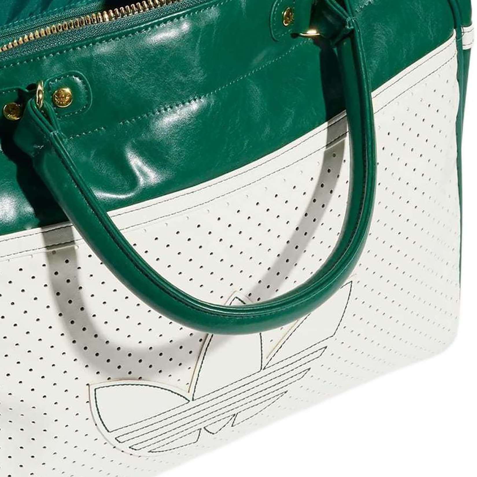 Сумка Adidas Originals Adidas Полиуретан Bowling Bag Сумка через плечо Сумка унисекс Экрю и COLLEGE Зеленый - изображение 4