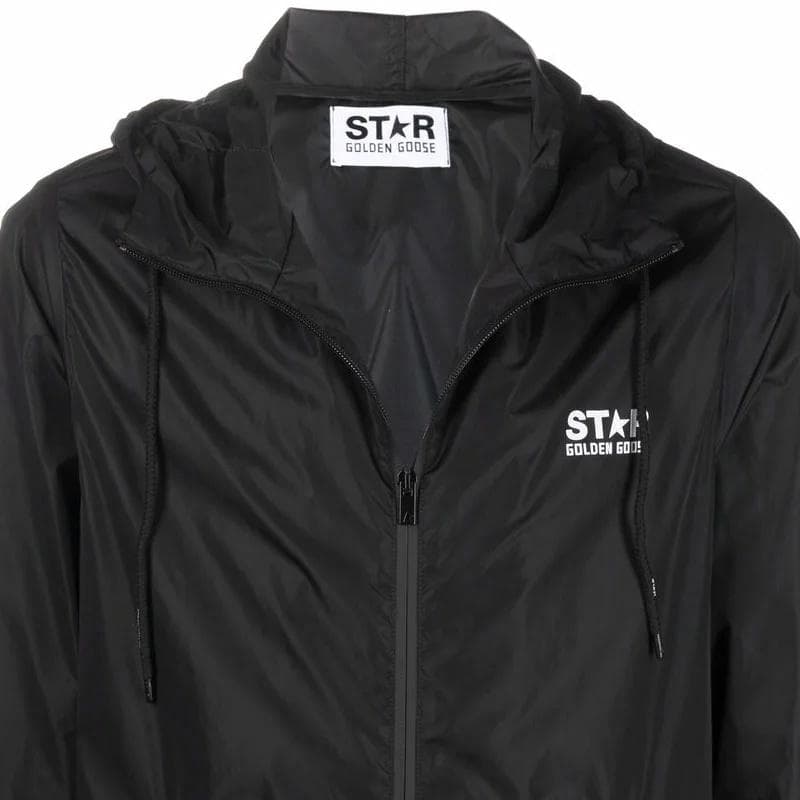 Куртка Golden Goose Logo Windbreaker Jacket Black - изображение 6