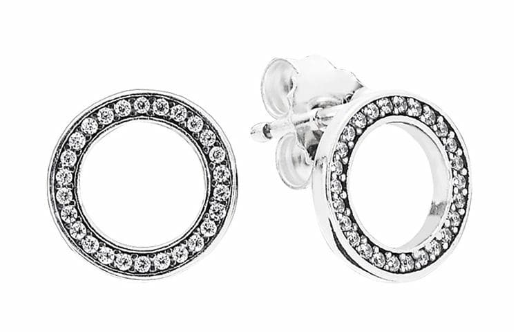 Серьги Pandora Shining Round Stud Earrings - изображение 1