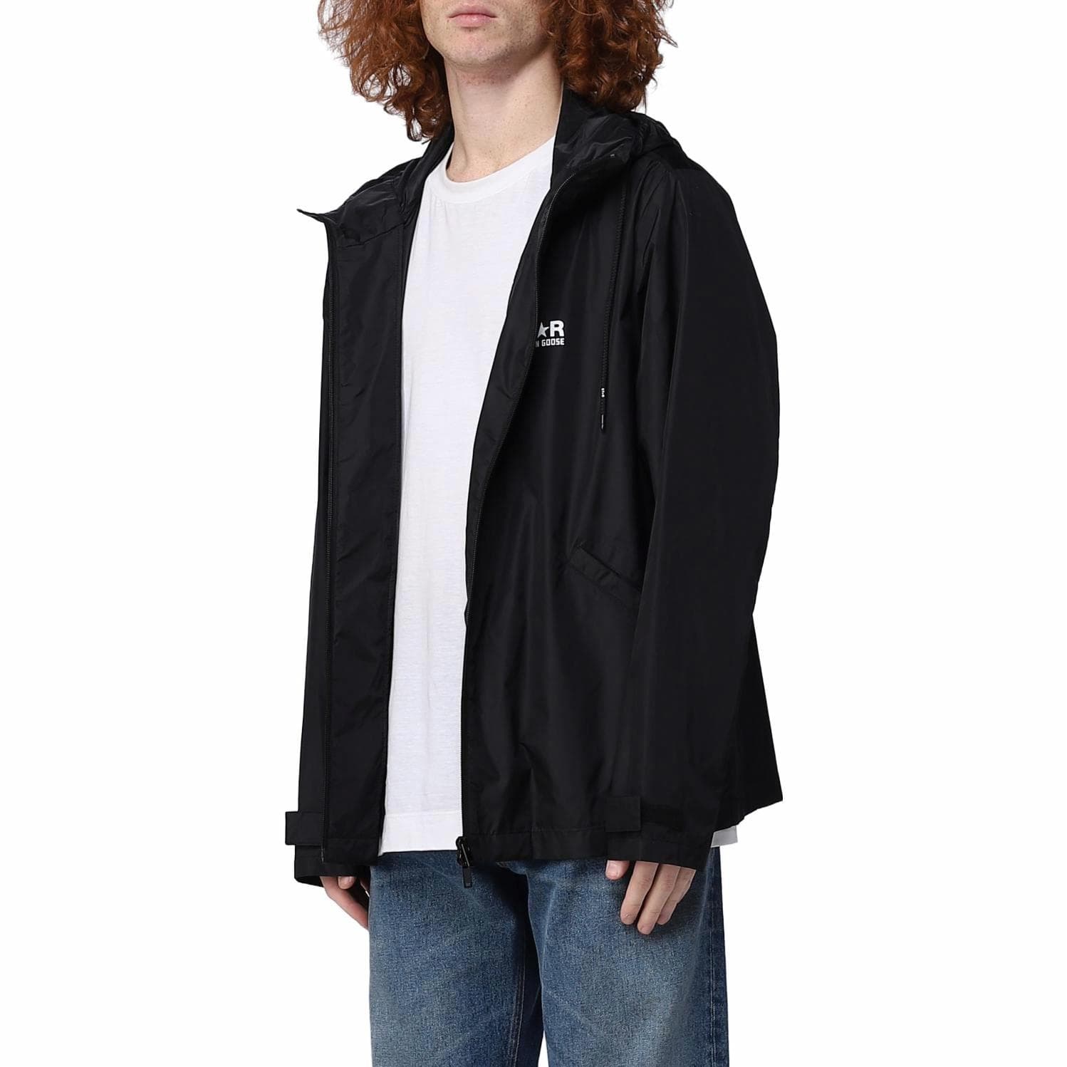 Куртка Golden Goose Logo Windbreaker Jacket Black - изображение 5