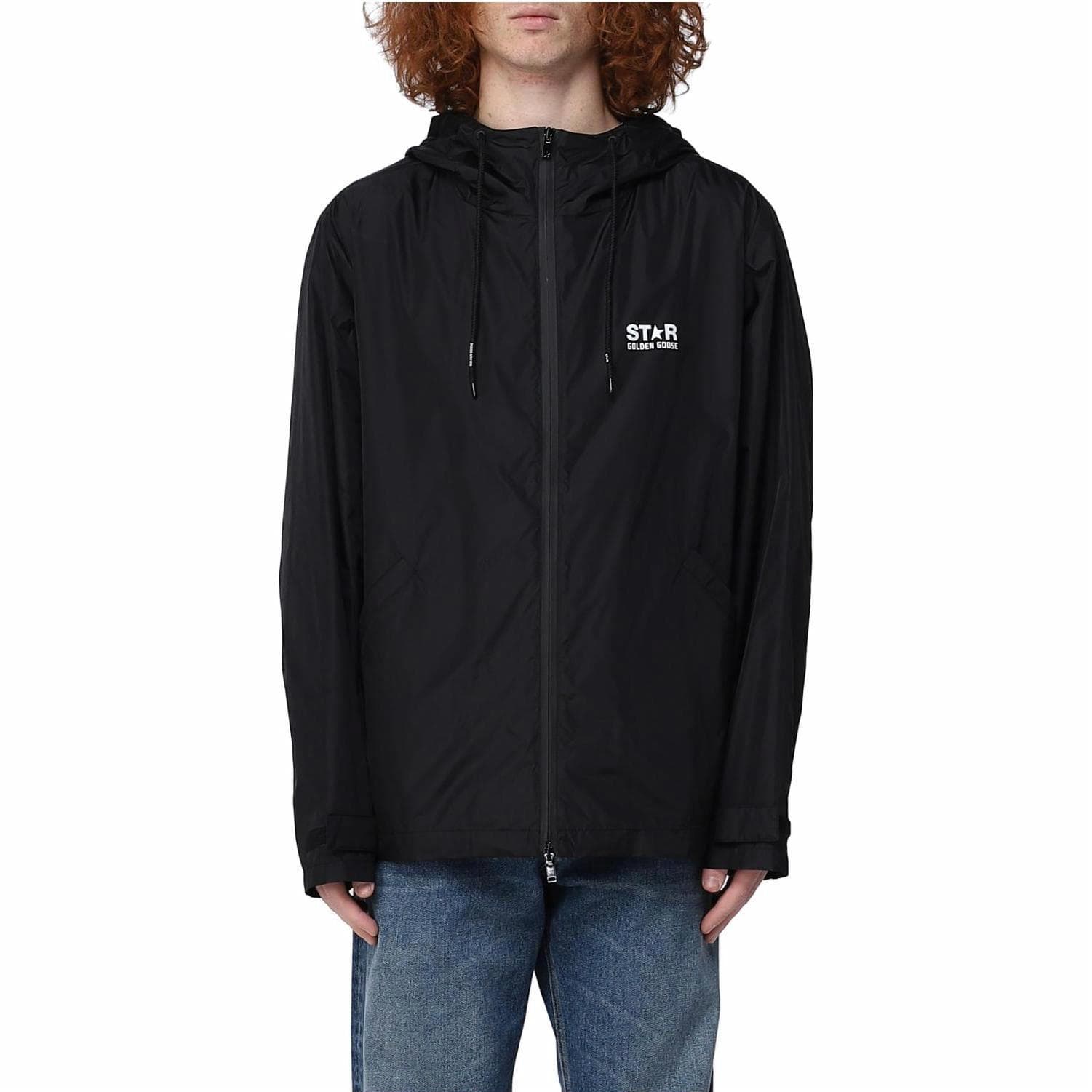 Куртка Golden Goose Logo Windbreaker Jacket Black - изображение 3