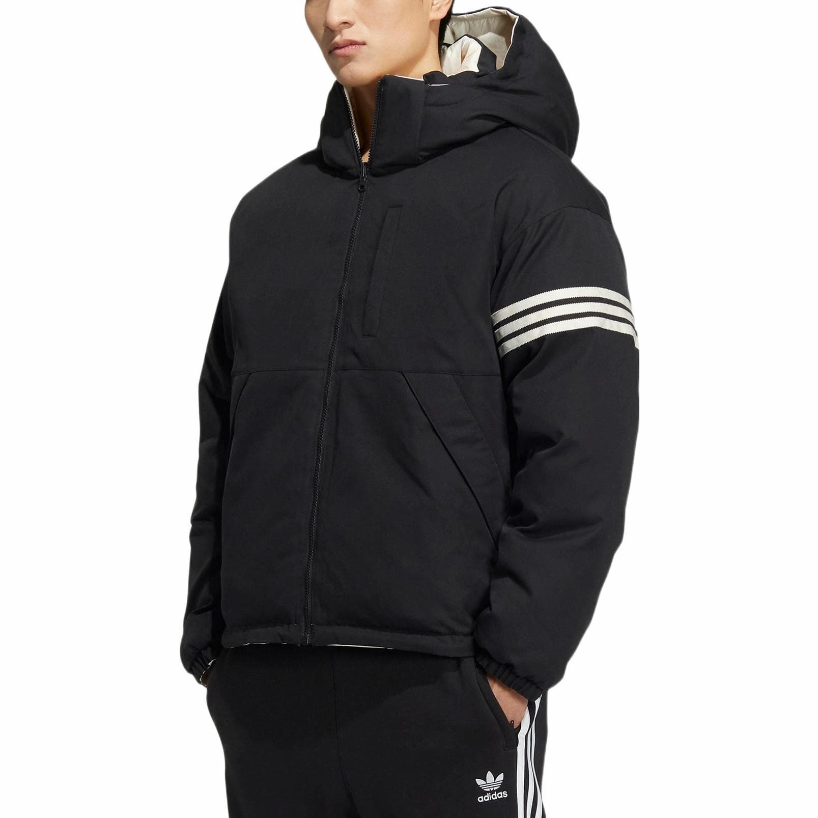 Зимняя куртка adidas Originals FW22 Down Jacket Black - изображение 5