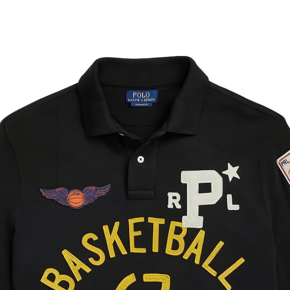 Поло Polo Ralph Lauren FW24 Поло Классическая версия Мужской Черный - изображение 3