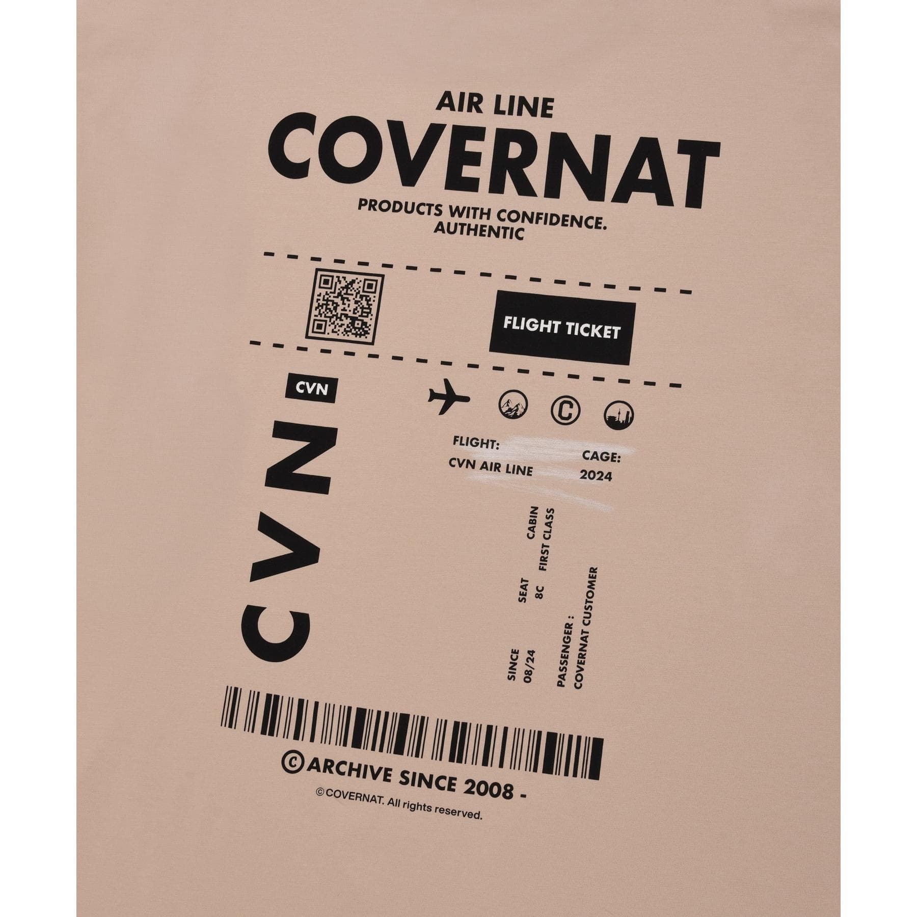 Футболка COVERNAT SS24 T Рубашка Мужской Серо-розовый - изображение 3