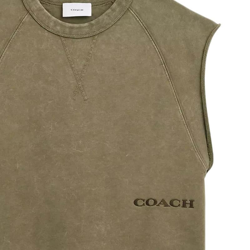 Майка COACH Зеленый Мужские Майки - изображение 2