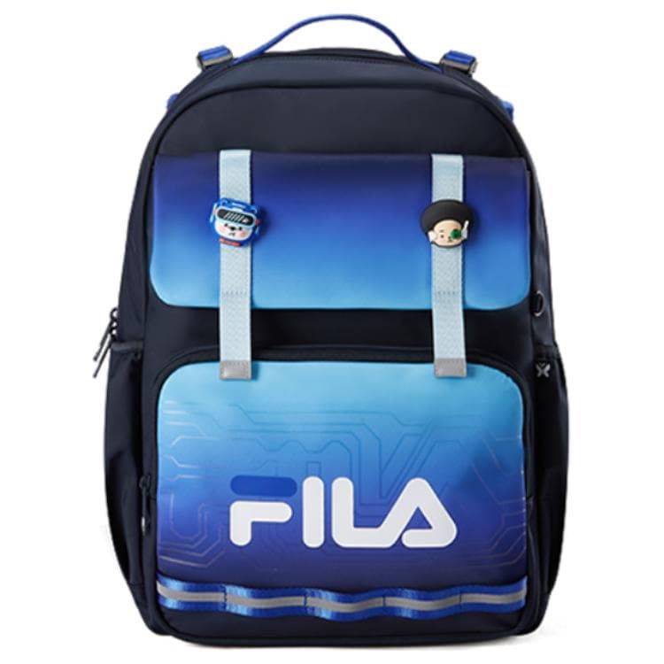 Рюкзак FILA Нейлоновый рюкзак для детей темно-черный легендарный синий красный - изображение 5