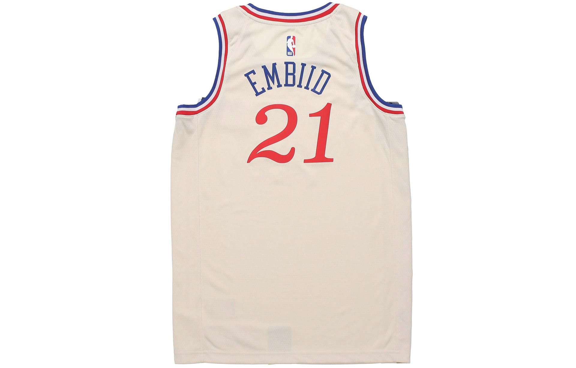 Баскетбольная майка Nike NBA City Edition Embiid 21 Jersey Beige - изображение 2