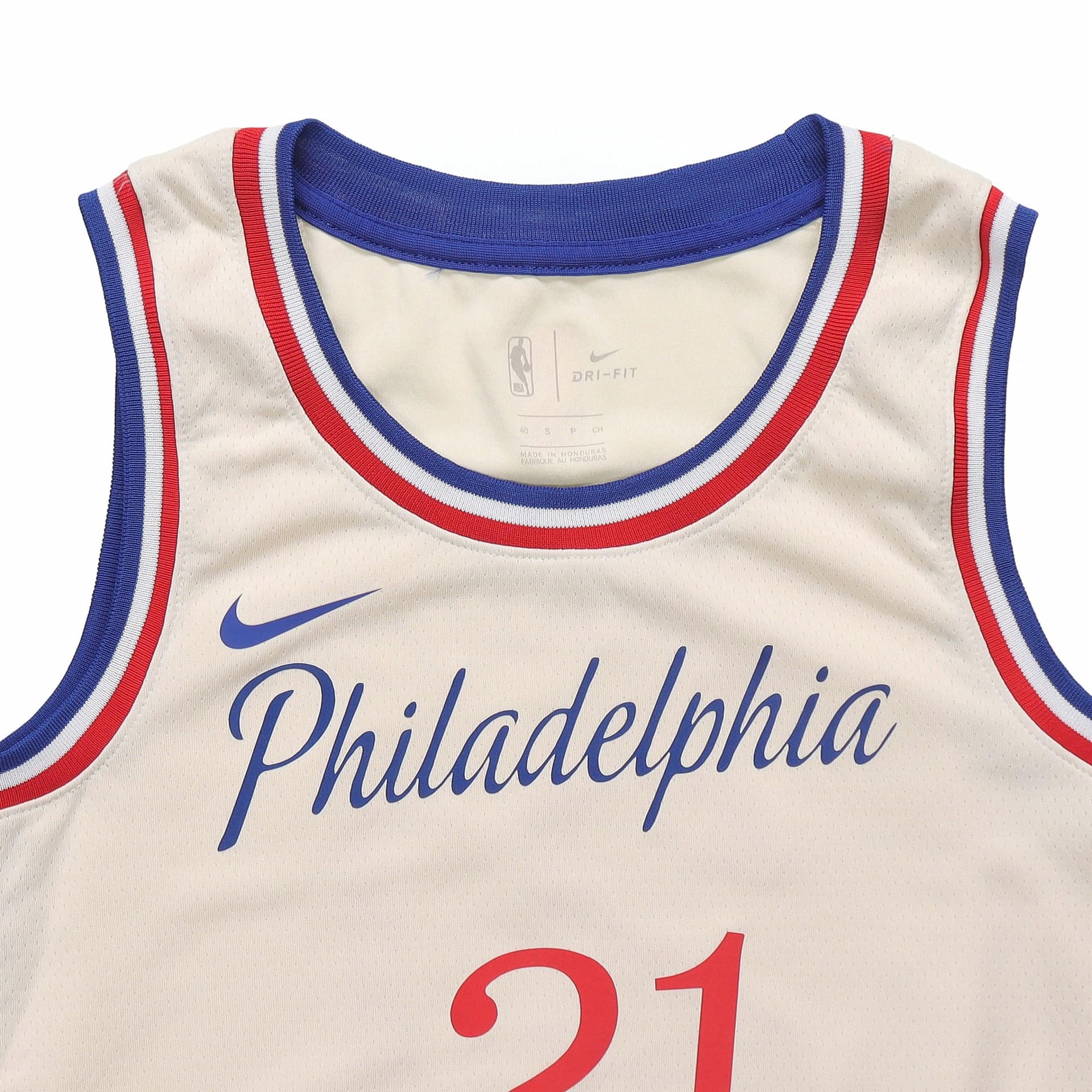 Баскетбольная майка Nike NBA City Edition Embiid 21 Jersey Beige - изображение 3