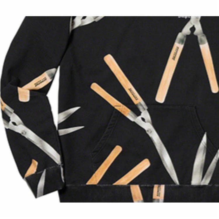 Кофта Supreme SS19 Shears Hooded Sweatshirt Black - изображение 2