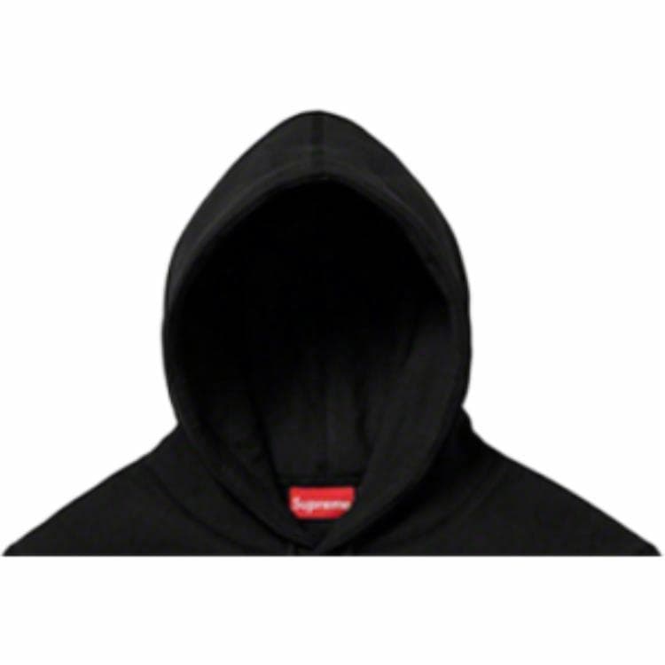 Кофта Supreme SS19 Chenille Hooded Sweatshirt Black - изображение 3