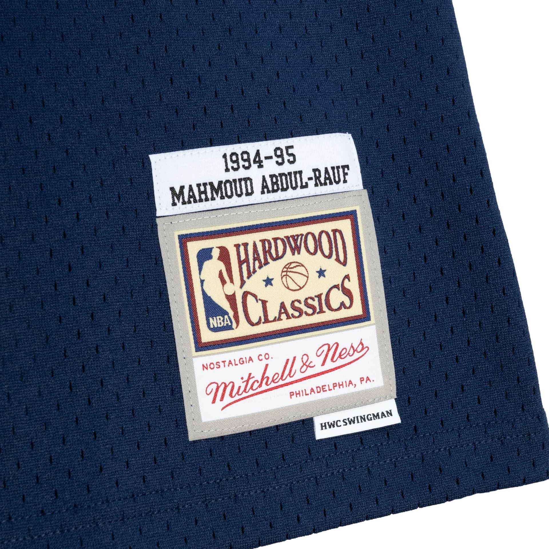 Баскетбольная майка Mitchell Ness Синий Мужская баскетбольная футболка - изображение 3