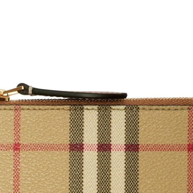 Картхолдер Burberry Кошелек из телячьей кожи держатель для карт женский бежевый - изображение 4