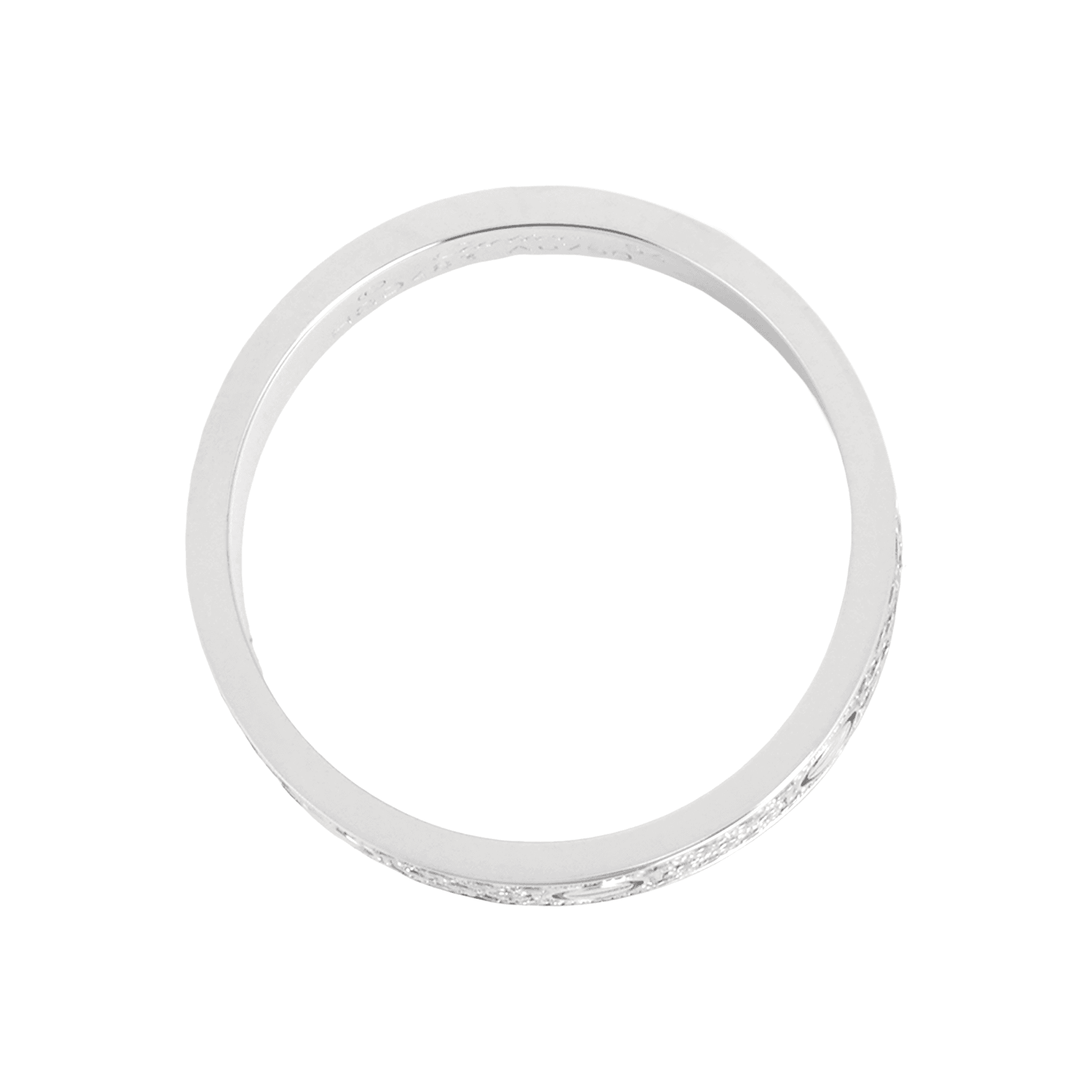 Кольцо Cartier Love Full Diamond Ring 18K White Gold Wide - изображение 2