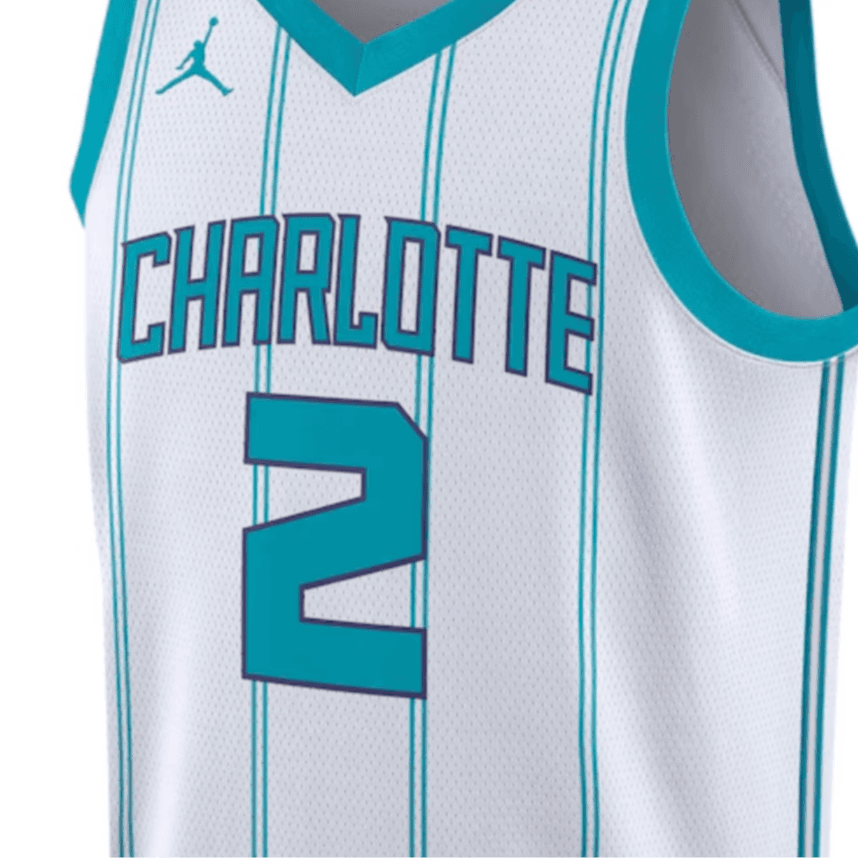 Баскетбольная майка Jordan NBA Retro Basketball Jersey LaMelo Ball Hornets Blue - изображение 3