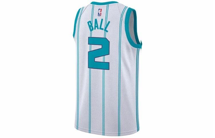 Баскетбольная майка Jordan NBA Retro Basketball Jersey LaMelo Ball Hornets Blue - изображение 2