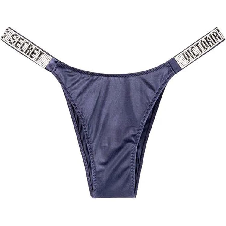 Трусы VICTORIA'S SECRET Трусики-бикини Женские 1 упаковка Серый - изображение 1