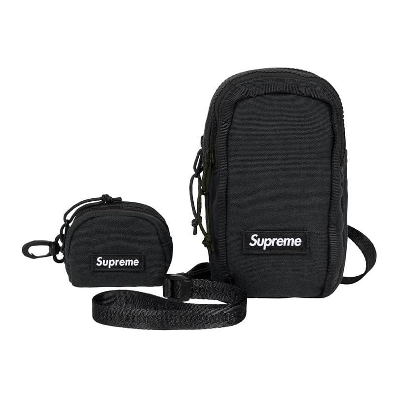 Сумка через плечо Supreme Холст CAMERA Сумка Кошелек Сумка через плечо Унисекс Черный - изображение 1