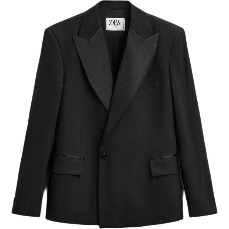 Пиджак ZARA Черные Мужские Деловые Костюмы - изображение 1