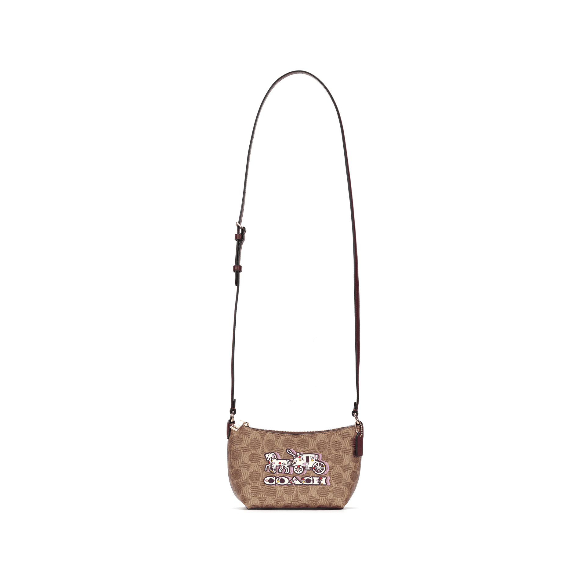 Сумка через плечо COACH Zip Top Crossbody Signature 15 - изображение 2