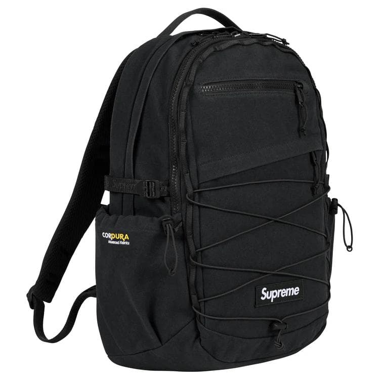 Рюкзак Supreme Хлопковый Рюкзак Стандартный (Standard) Унисекс Черный - изображение 2