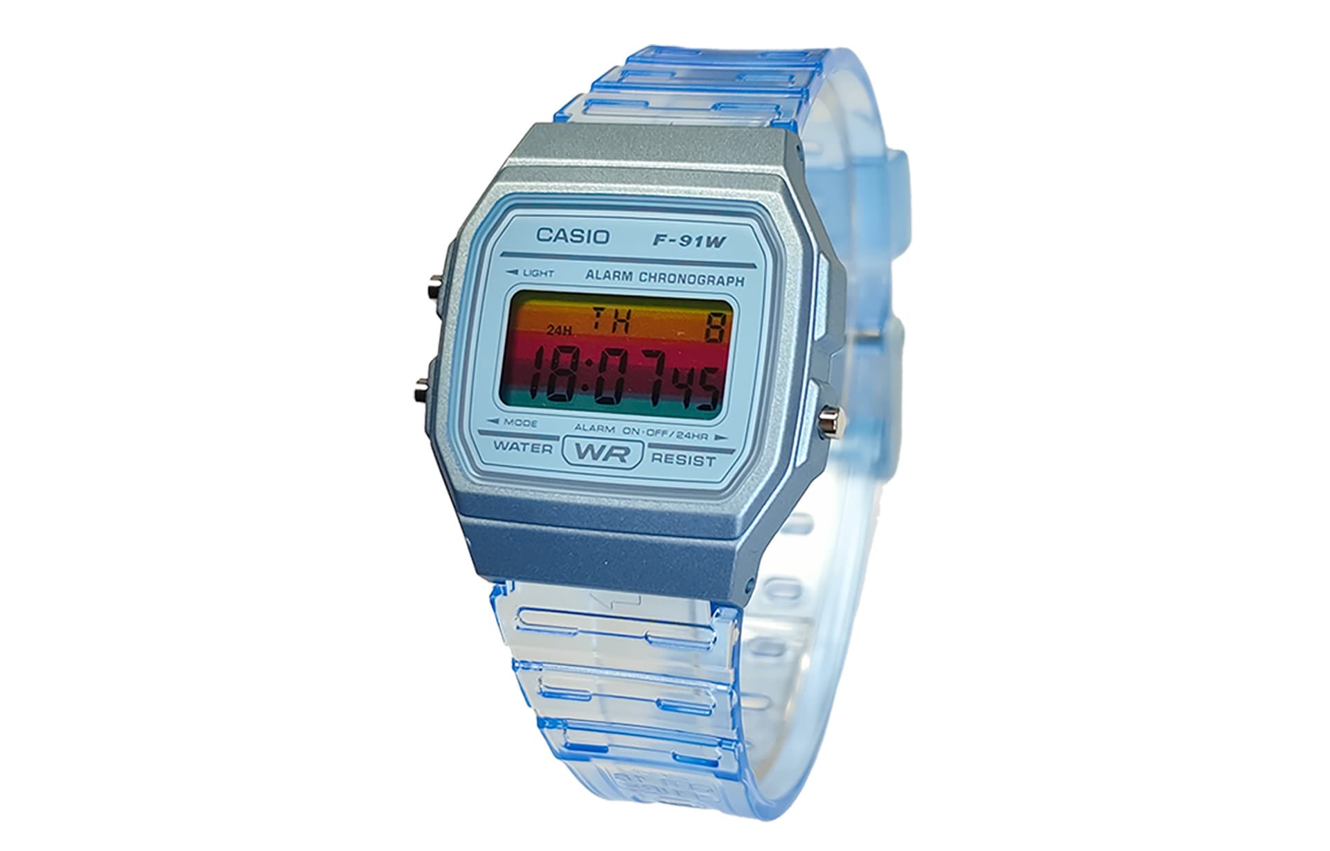 Часы CASIO F-91WS-2 Blue Crystal - изображение 3