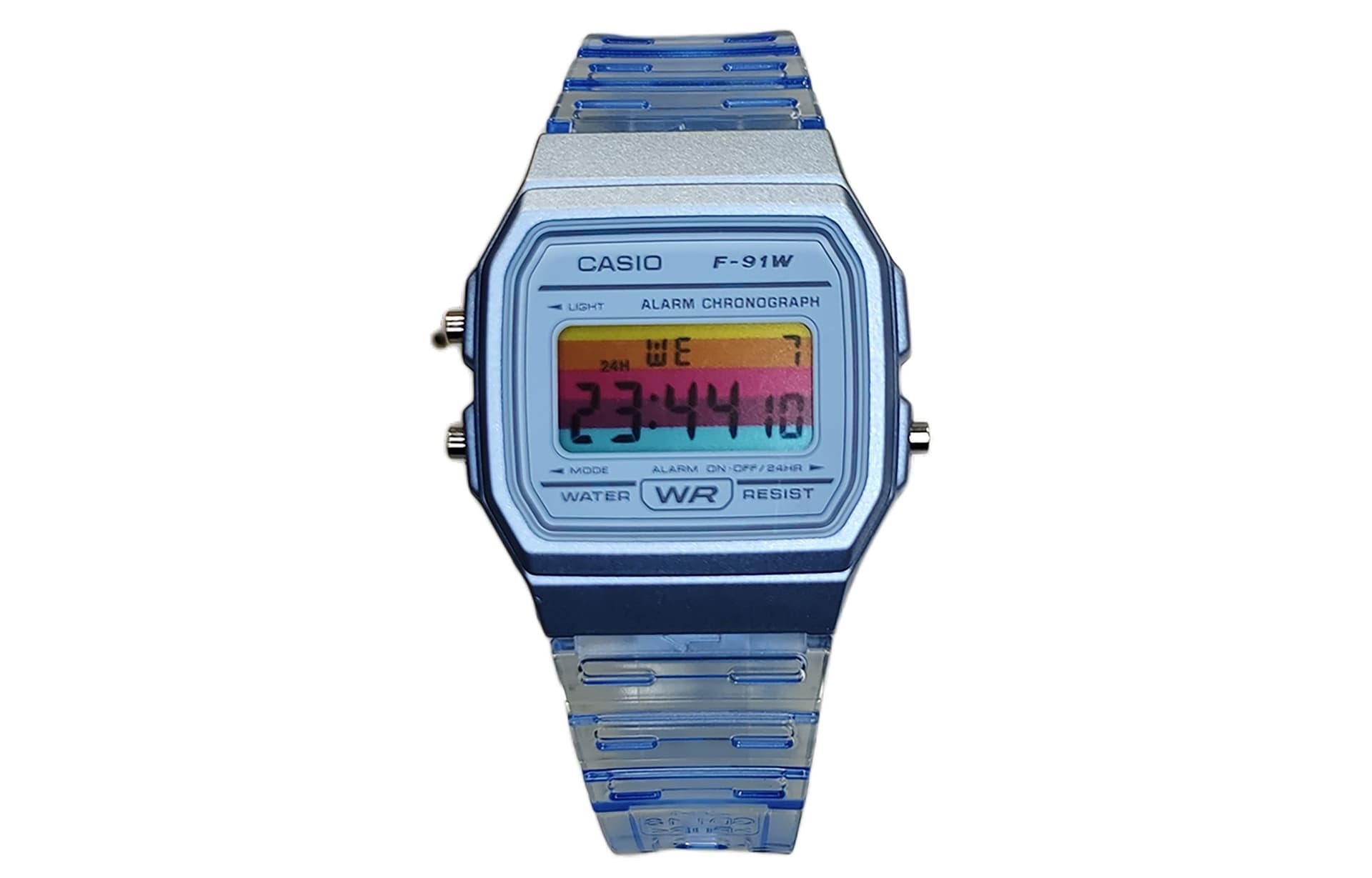Часы CASIO F-91WS-2 Blue Crystal - изображение 5
