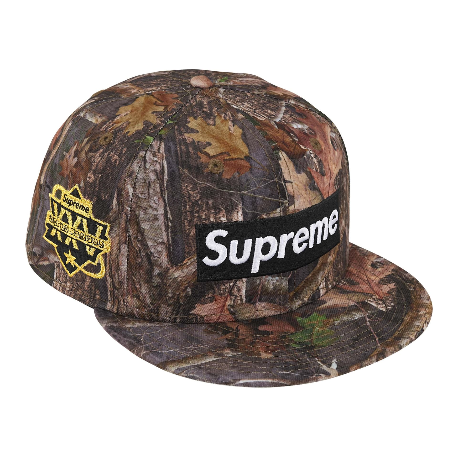 Кепка Supreme X New Era Кепки Унисекс Морской Синий Камуфляж Красный Черный Фиолетовый Желтый - изображение 2