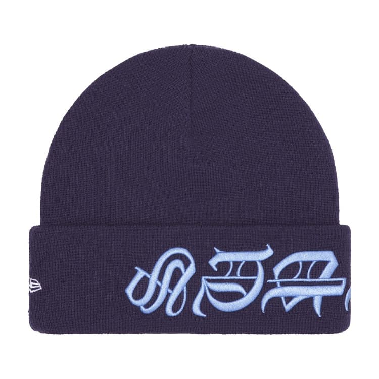 Шапка Supreme X New Era Акриловые Шапки Унисекс Черный Серый Синий Коричневый Зеленый Красный - изображение 1
