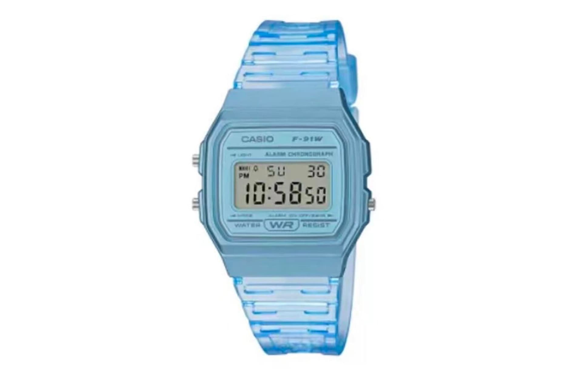 Часы CASIO F-91WS-2 Blue Crystal - изображение 2