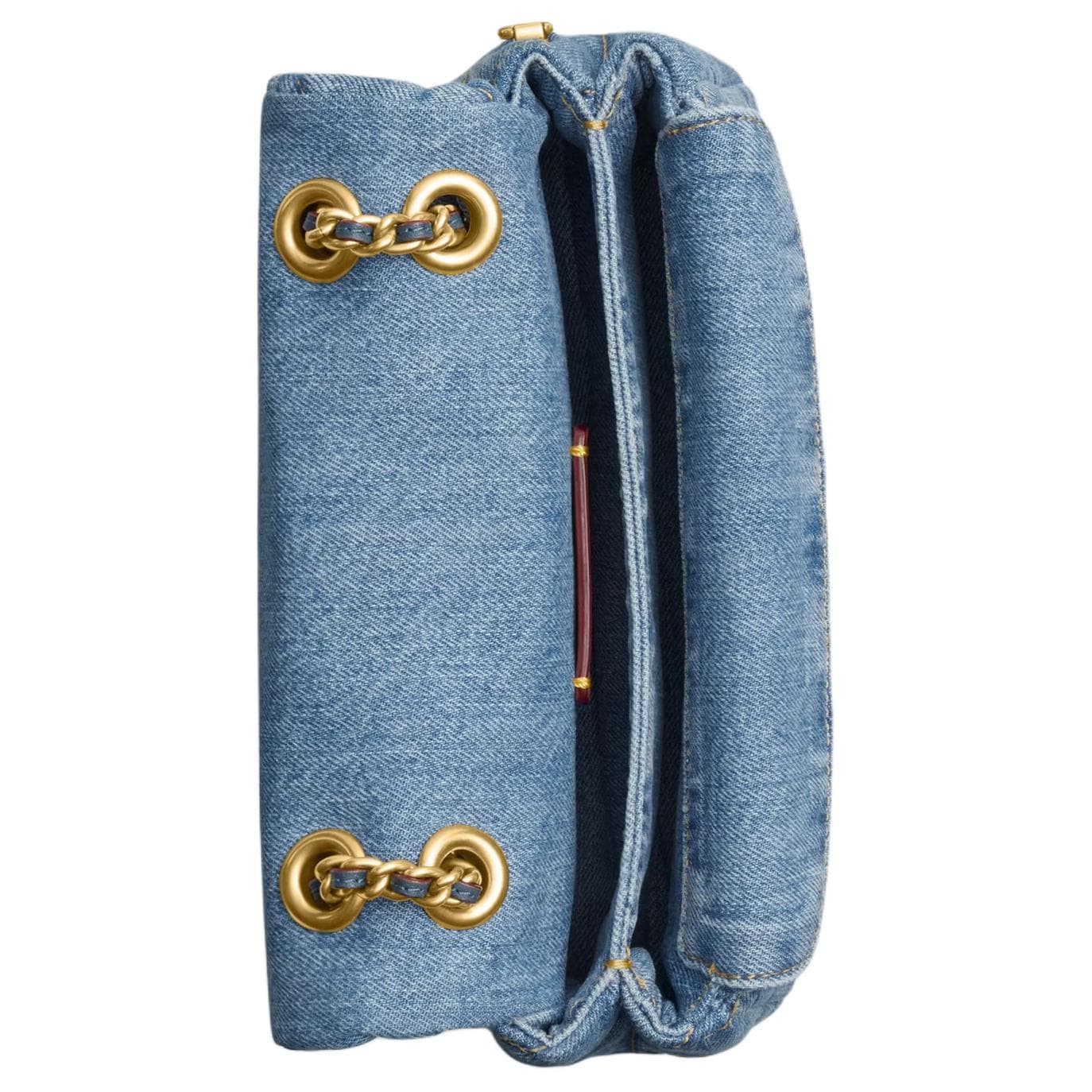 Сумка через плечо COACH Tabby Denim Сумка через плечо Маленькая Женская Синяя - изображение 4