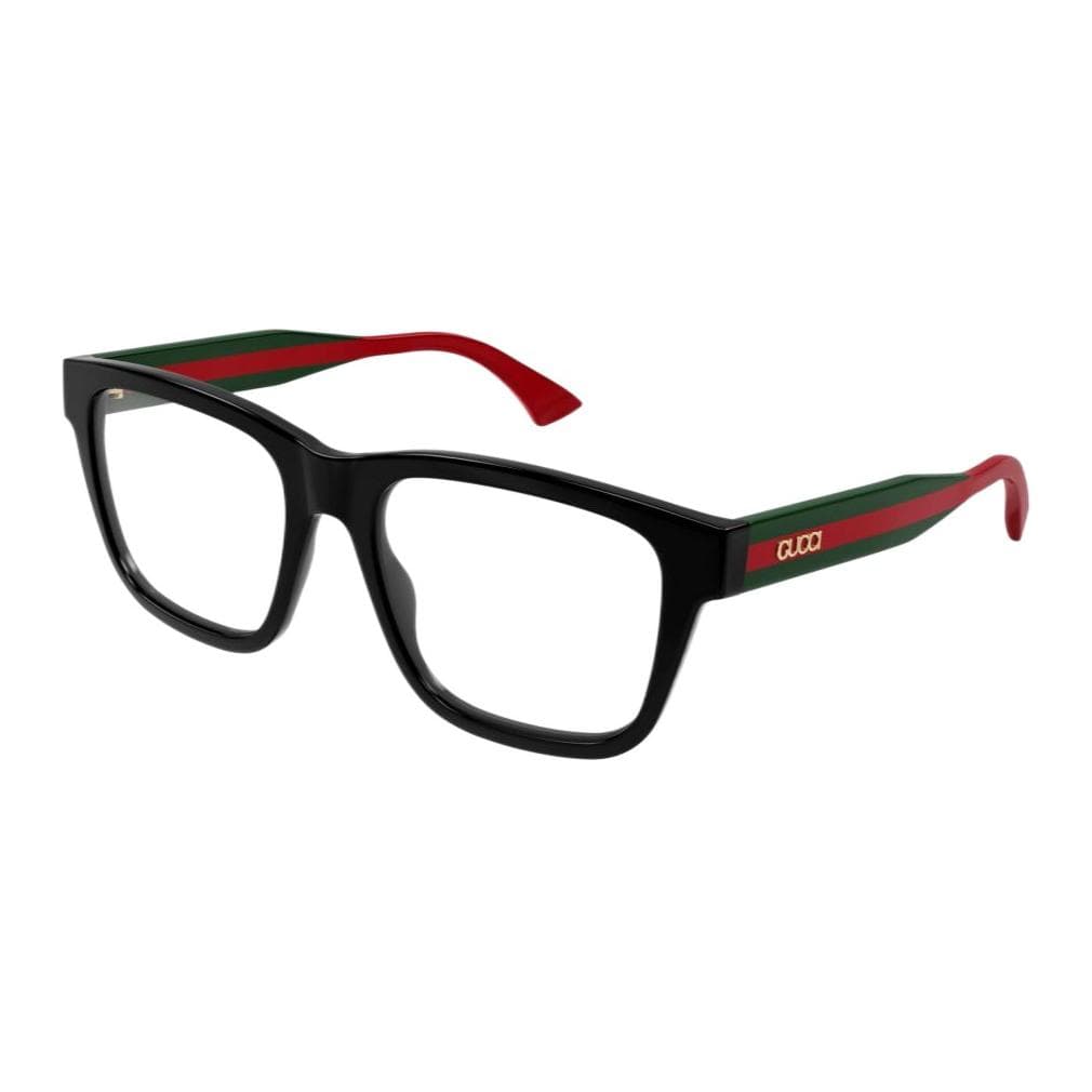 Оправа Gucci Переработанный ацетат Квадратная форма Очки с диоптриями Унисекс Черный - изображение 1