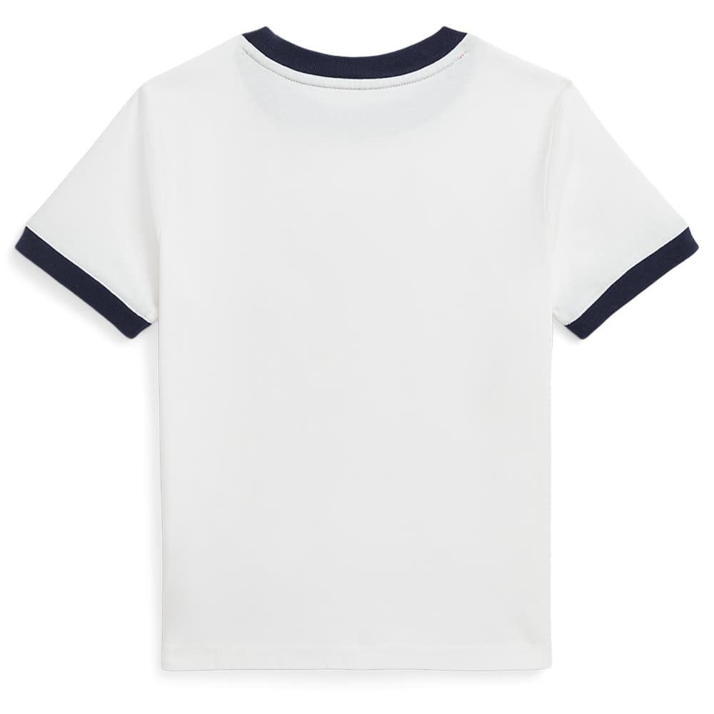 Футболка Бейсбольная рубашка Polo Ralph Lauren логотип хлопок полотняное переплетение трикотажная ткань T-рубашка - изображение 2