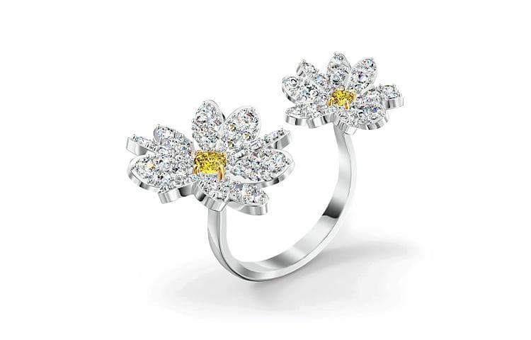 Кольцо Swarovski Eternal Flower Silver Ring - изображение 3