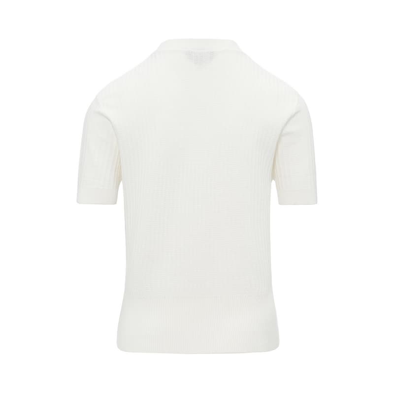 Кофта LI-NING 1990 Classic Series Однотонный Круглый вырез Комфортный и дышащий Универсальный Короткий рукав Трикотаж Женский Айвори - изображение 2