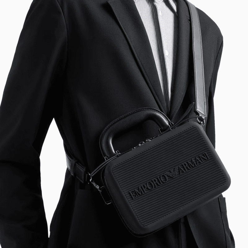 Сумка EMPORIO ARMANI Силиконовая сумка женская черная - изображение 6