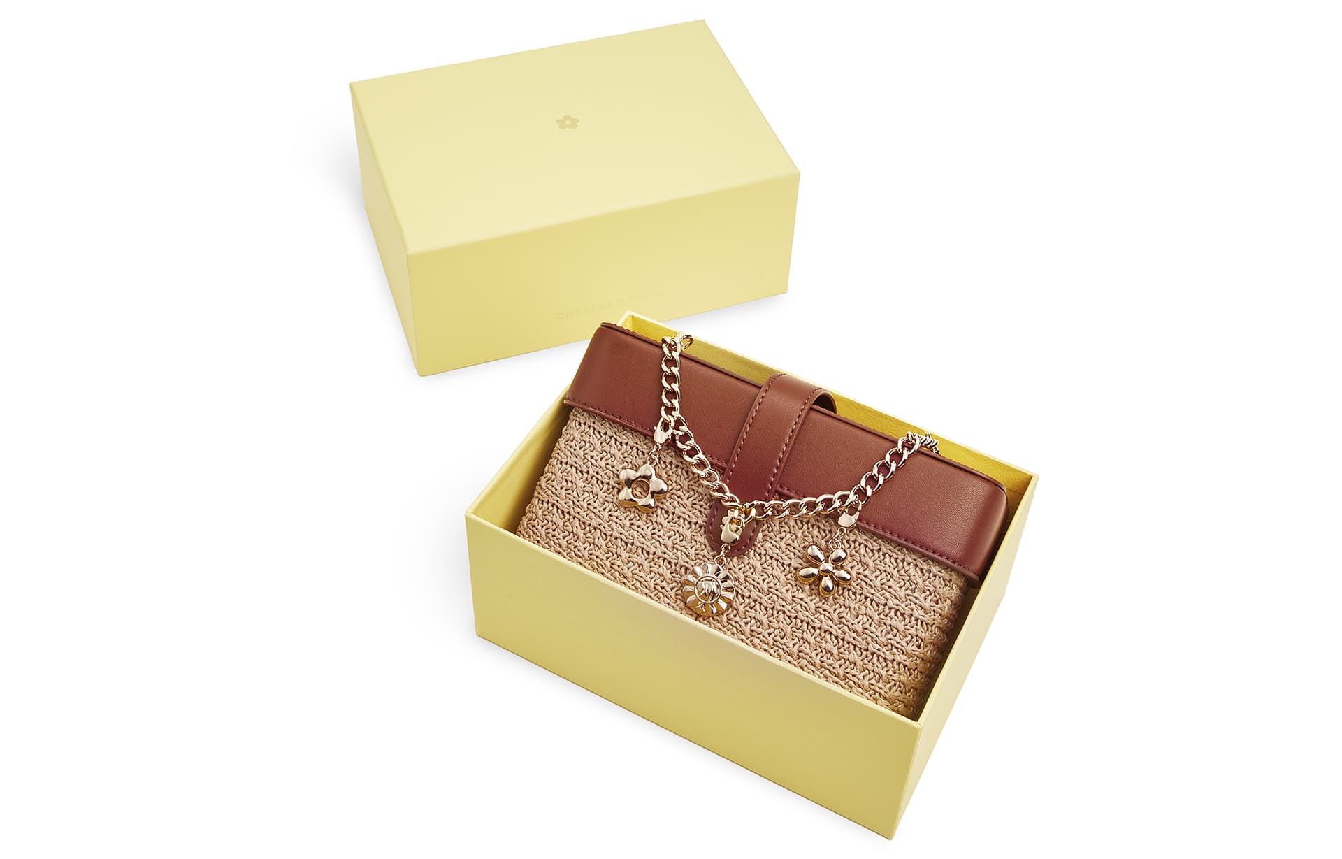Сумка через плечо Charles & Keith Multi Floral Chain Bag - изображение 1