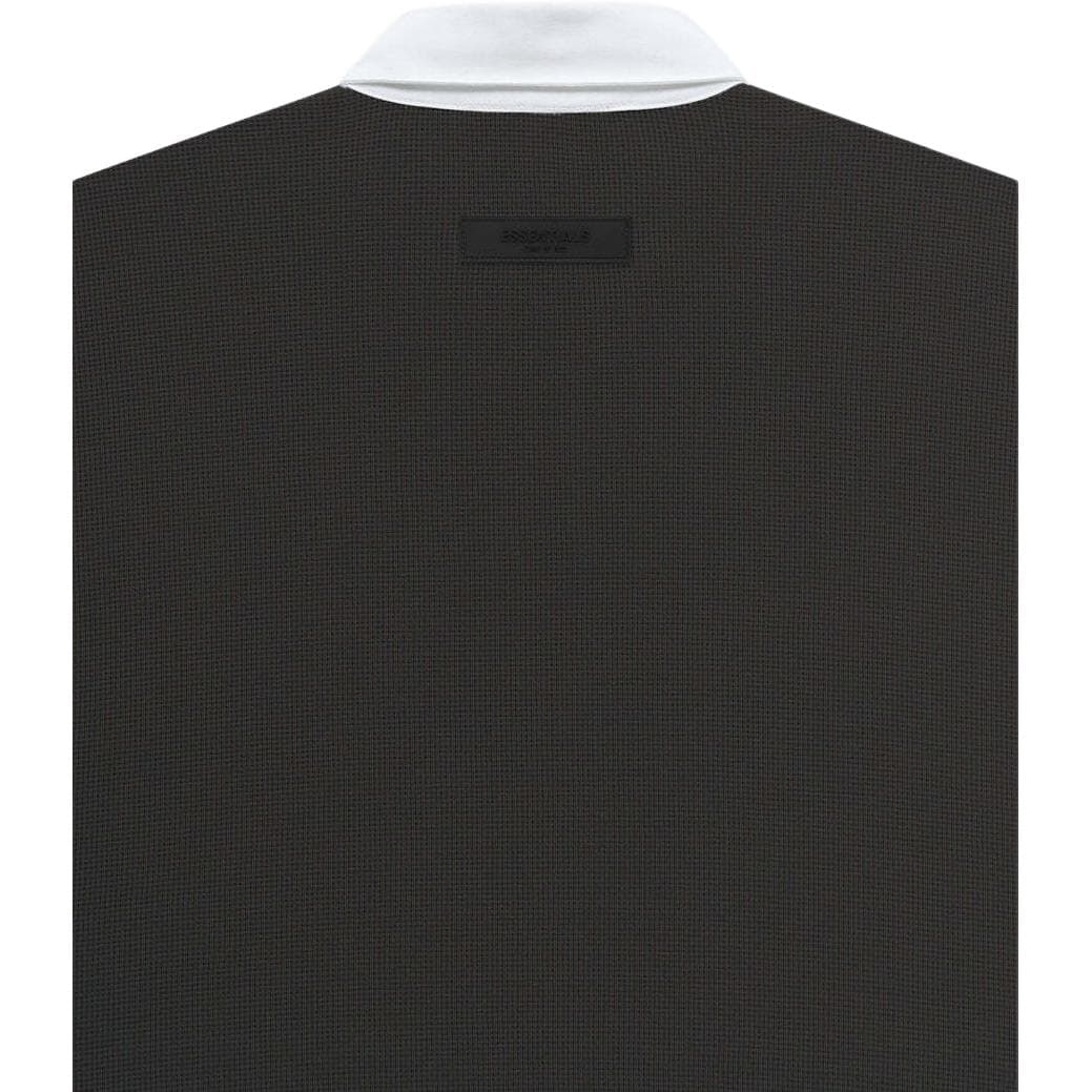 Поло Fear of God Essentials SS23 waffle henley rugby off black LogoPOLO - изображение 4
