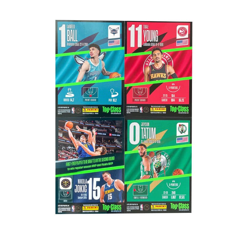Коллекционные карточки PANINI 2023 24TC THREE Мячи+Trey YAO+Nikola Jokic+Татум T Рубашка Звезда Карточки Коллекция Карт Спортивных Карт 4 шт - изображение 2