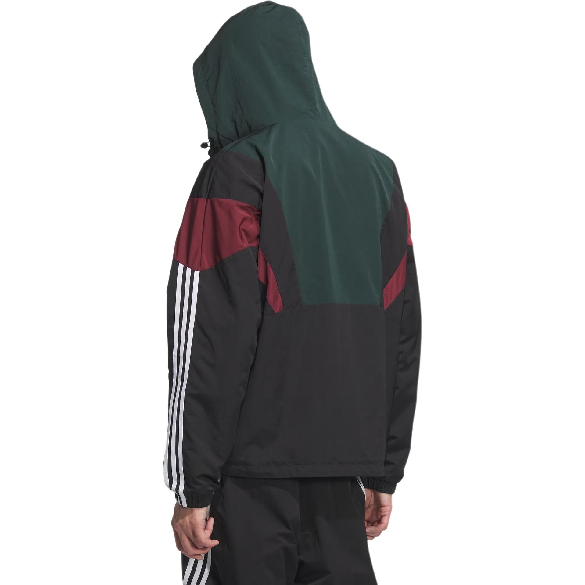 Куртка Adidas Originals WINDBREAKER Блок Куртка Мужская Темно-Зеленая Черная - изображение 4