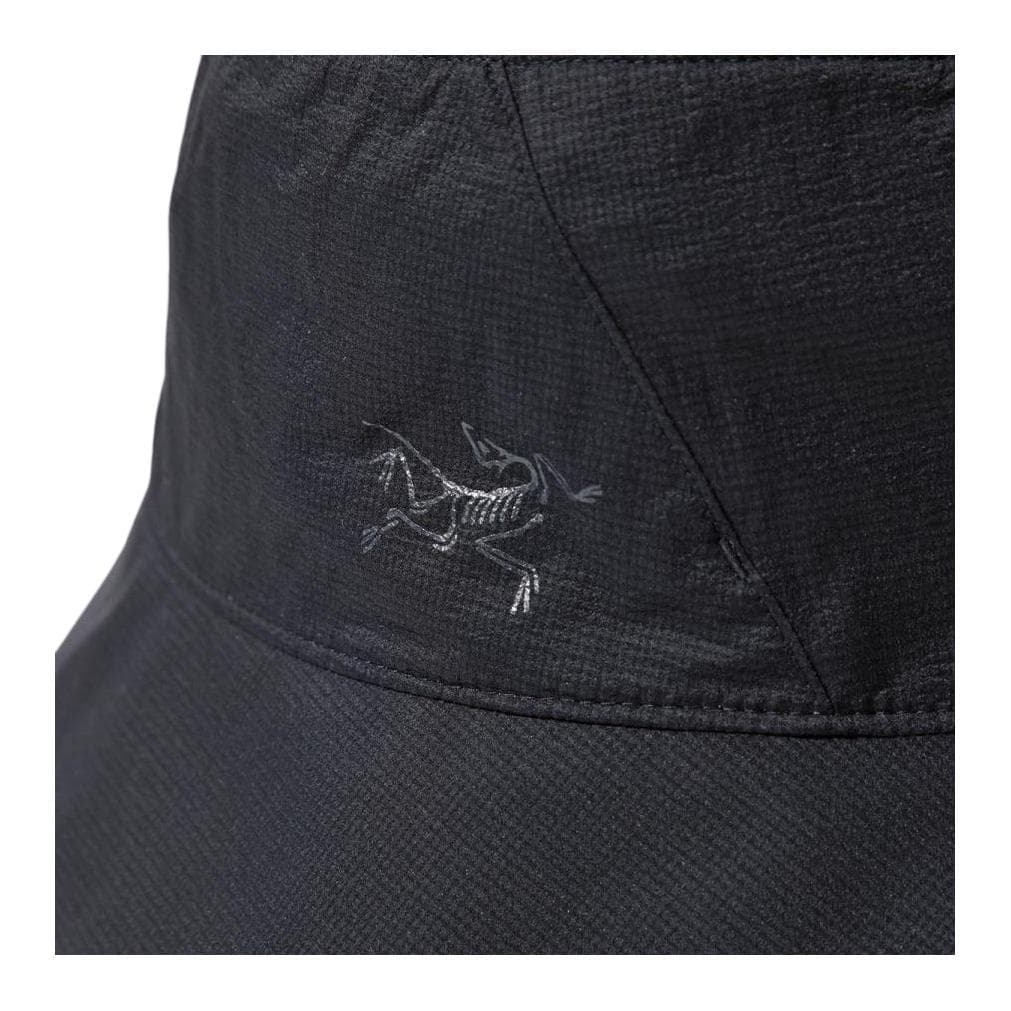 Панама Arcteryx Логотип Нейлон Ведро Унисекс Парный Черный - изображение 5