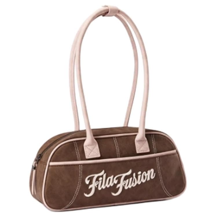 Мини-сумка FILA FUSION ПУ (полиуретан) Сумка через плечо Женская Кофейно-коричневая - изображение 2